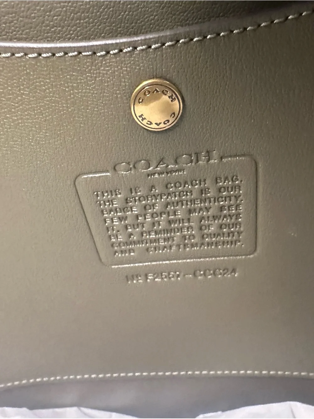 Coach Bleecker Bucket Bag - Olive